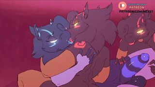 FUTANARI FURRY GIRL LOVE THIS SPECIAL BERACH DRINK | FUTA FURRY HENTAI ANIMATION 4K 60FPS