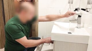 The plumber at the hotel comes to fix the sink and I give him a blowjob as a reward