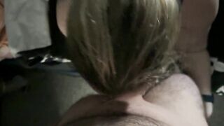 Sexy Blonde Gives Blow Job in Lingerie Before Getting Fucked Doggy Style - Male POV