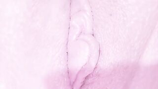 Close-up squirt, using the rose vibrator toy