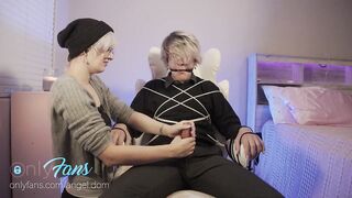 I tied my Femboy to a chair and Dominated him!