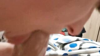 Sloppy Deepthroat and Blowjob to My Neighbor