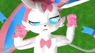 Sylveon CREAMPIE, VAGINAL AND BLOWJOB! She Swallow all (Pokemon) | Merengue Z