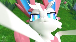 Sylveon CREAMPIE, VAGINAL AND BLOWJOB! She Swallow all (Pokemon) | Merengue Z