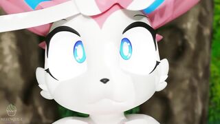 Sylveon CREAMPIE, VAGINAL AND BLOWJOB! She Swallow all (Pokemon) | Merengue Z