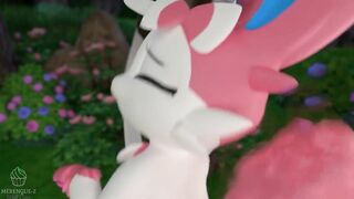 Sylveon CREAMPIE, VAGINAL AND BLOWJOB! She Swallow all (Pokemon) | Merengue Z