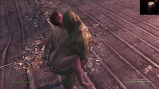 Curie Ass Fucked Outdoors on Roof | Fallout 4 Far Harbor