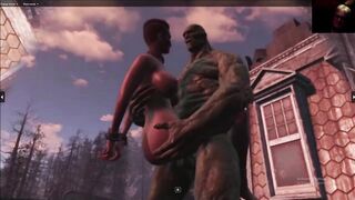 Curie Ass Fucked Outdoors on Roof | Fallout 4 Far Harbor