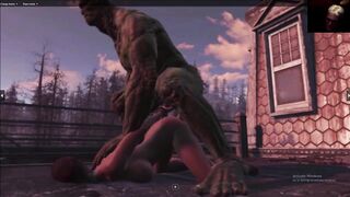 Curie Ass Fucked Outdoors on Roof | Fallout 4 Far Harbor