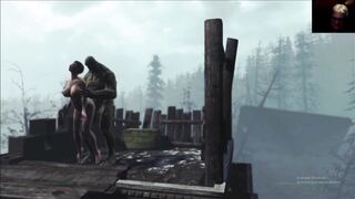 Curie Ass Fucked Outdoors on Roof | Fallout 4 Far Harbor