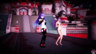 MMD Fire Emblem x Hyperdimension Neptunia // Kiss Me / Camilla x Iris Heart