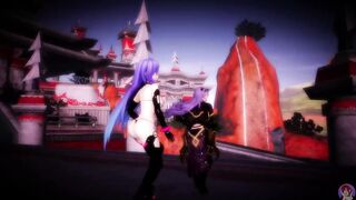 MMD Fire Emblem x Hyperdimension Neptunia // Kiss Me / Camilla x Iris Heart