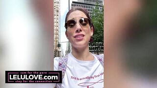 Big boobs babe shares behind the porn scenes daily candid vlogs of first solo New York City adventure bday trip - Lelu Love