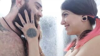 Delicious Fuck in the Shower, with Anal and Cumshot in My Face!! - with Iron-biker