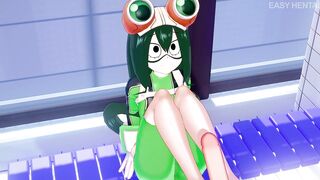 Tsuyu Asui Footjob animation [My Hero Academia]