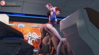 FUTANARI D.VA ENJOY FAN HOLE AFTER EVENT | OVERWATCH FUTA HENTAI