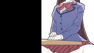 KOMI SAN TESTING NEW ANAL DILDO | Anime Hentai Animation 60Fps