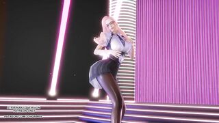 [MMD] Twice - Scientis Seraphine Sexy Kpop Dance League of Legends Hentai Uncensored 4K 60FPS