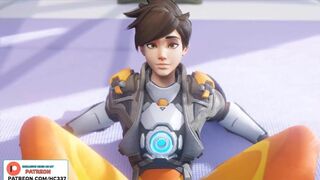 THE HOTTEST TRACER FOTJOB TRANING POV | OVERWATCH HENTAI ANIMTION 4K 60FPS