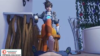 THE HOTTEST TRACER FOTJOB TRANING POV | OVERWATCH HENTAI ANIMTION 4K 60FPS