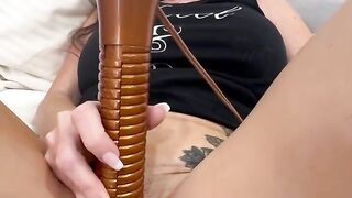 My Strap on Stories - I Cage a Big Dick & Make It Watch Me Fuck My Own Asshole with Different Plugs.