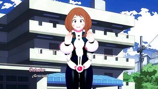 Undressing the Beautiful Uraraka Ochako - Isekai Brothel