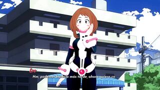 Undressing the Beautiful Uraraka Ochako - Isekai Brothel