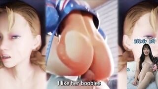 Hentai Cammy White gets her pussy and ass destroyed - Hentai Reacts