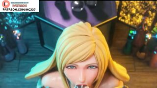 CYTE FUTANARI BLOWJOB HENTAI ANIMATED | BLONDE GIRL CUM ON FACE