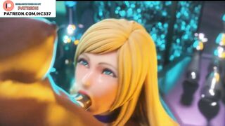 CYTE FUTANARI BLOWJOB HENTAI ANIMATED | BLONDE GIRL CUM ON FACE