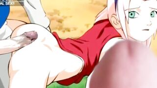 Naruto XXX Parody Porn - Sakura & Sasuke New Animation for Angelyeah (Hard Sex) (Anime HentaI)