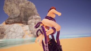 Wild Beach 3D Alien Fetish