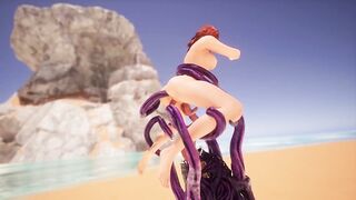 Wild Beach 3D Alien Fetish