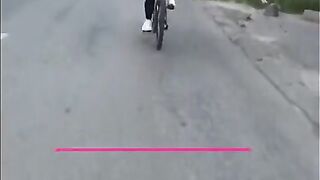 A Bike Ends with a Hot Blowjob in the Forest