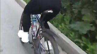 A Bike Ends with a Hot Blowjob in the Forest