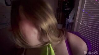 BBW slut POV sex Halloween party