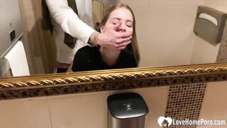 Having sex in the public bathroom is fun