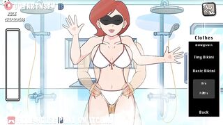 ElastiGirl Fucked In The Shower Against The Glass - Hole House Game