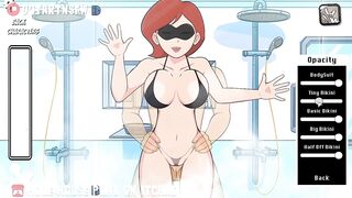 ElastiGirl Fucked In The Shower Against The Glass - Hole House Game