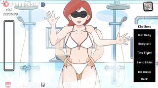 ElastiGirl Fucked In The Shower Against The Glass - Hole House Game