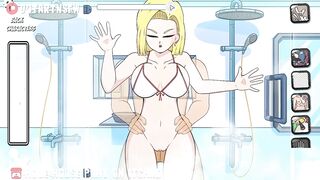 Android 18 Creampied In The Shower Orgasm - Hole House Game