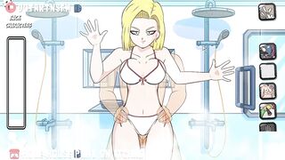 Android 18 Creampied In The Shower Orgasm - Hole House Game