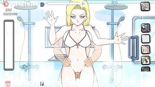 Android 18 Creampied In The Shower Orgasm - Hole House Game