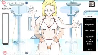 Android 18 Creampied In The Shower Orgasm - Hole House Game