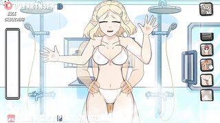 Zelda Fucked In The Shower Against The Glass - Hole House