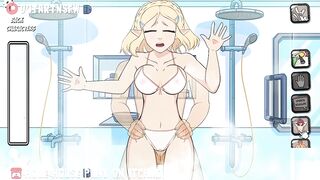 Zelda Fucked In The Shower Against The Glass - Hole House