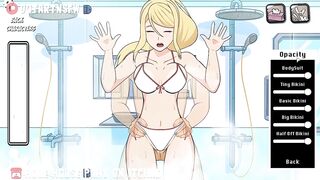 Samus Fucked In The Shower Against The Glass - Hole House