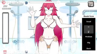 Rias Gremory Fucked In The Shower Against The Glass - Hole House Game