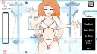 Kim Possible Fucked In The Shower Against The Glass - Hole House Game