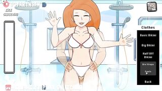 Kim Possible Fucked In The Shower Against The Glass - Hole House Game